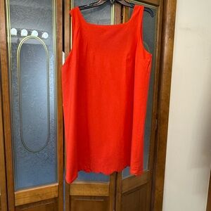 Bright Orange  Sleeveless Kate Spade Shift Dress